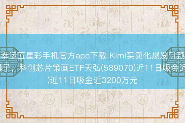 幸运五星彩手机官方app下载 Kimi买卖化爆发引颈国产AI大模子，科创芯片策画ETF天弘(589070)近11日吸金近3200万元